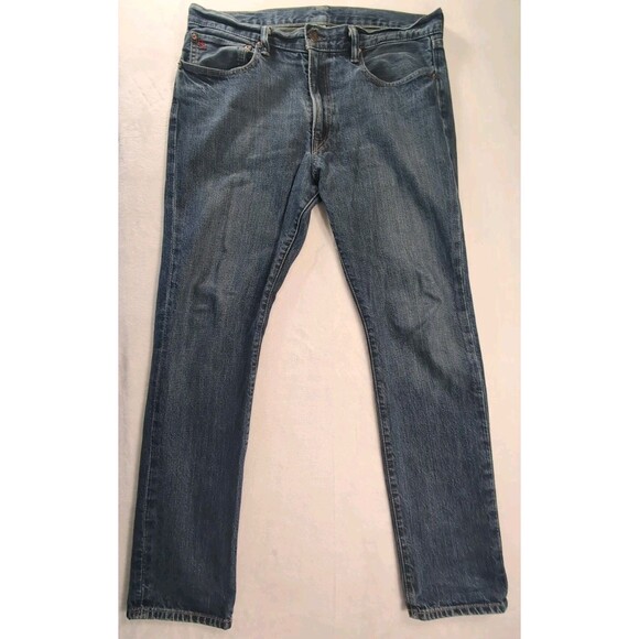 Polo Ralph Lauren Jeans RL Slim  381 Straight Mens 35x32 Denim Medium Wash - Picture 1 of 16